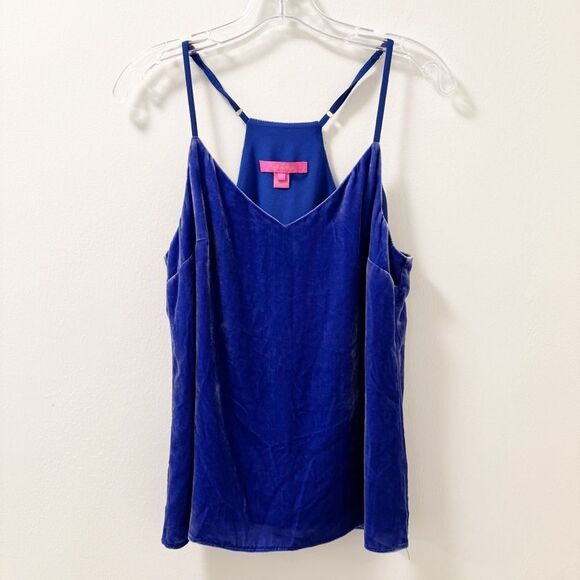 Lilly Pulitzer Dusk Racerback Velvet Top - Size Small - Picture 1 of 5